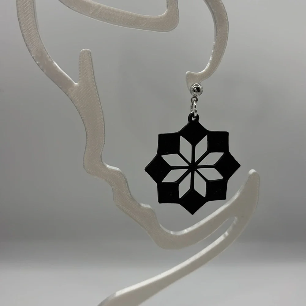 Black Geometric Earrings